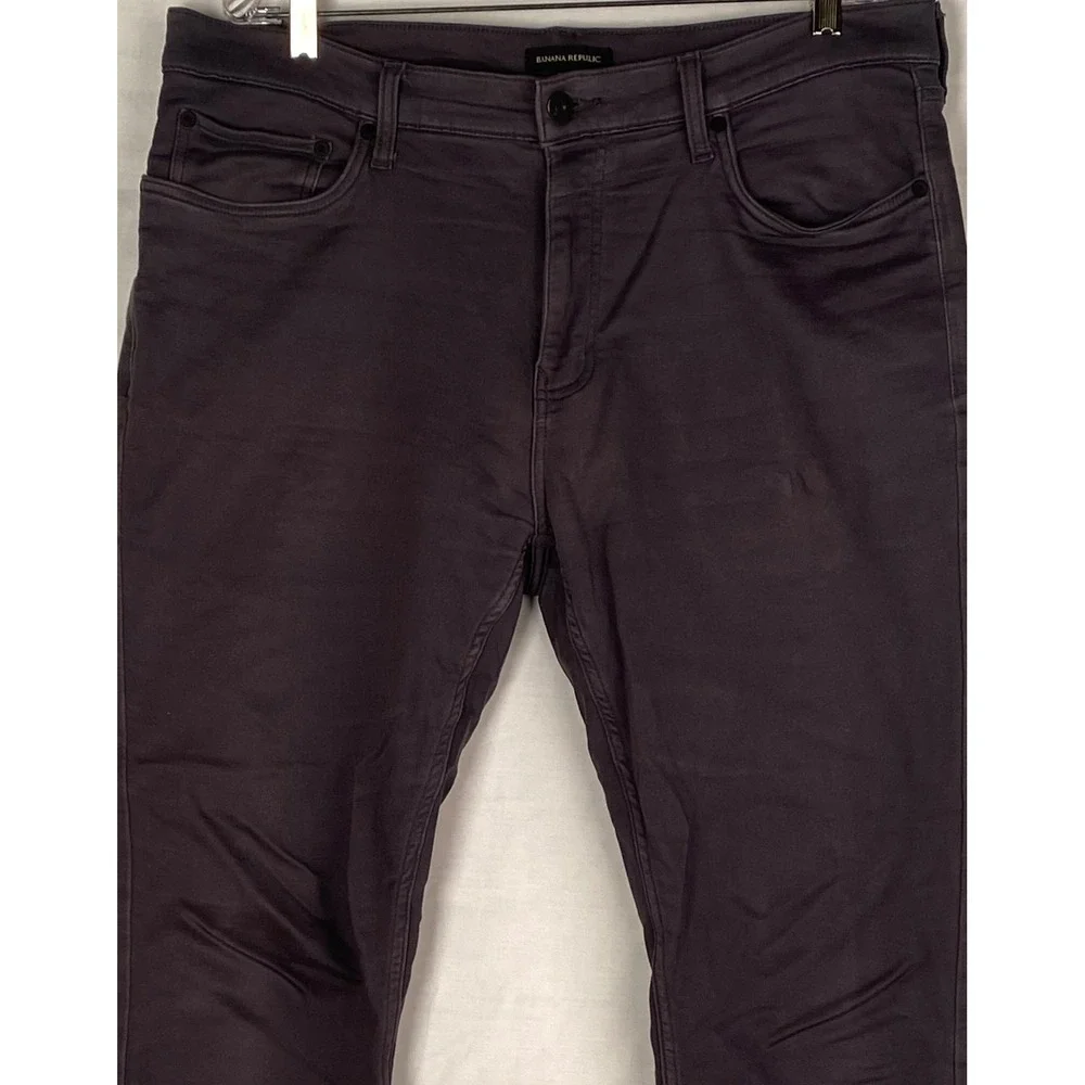 Banana Republic Pants Men's‎ 36x32 Dark Gray Straight Fit Chinos Pants Soft EC